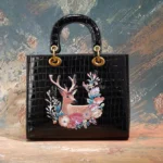 Bolso Moderno Con Diseño En Relieve Y Textura Estilo Cocodrilo