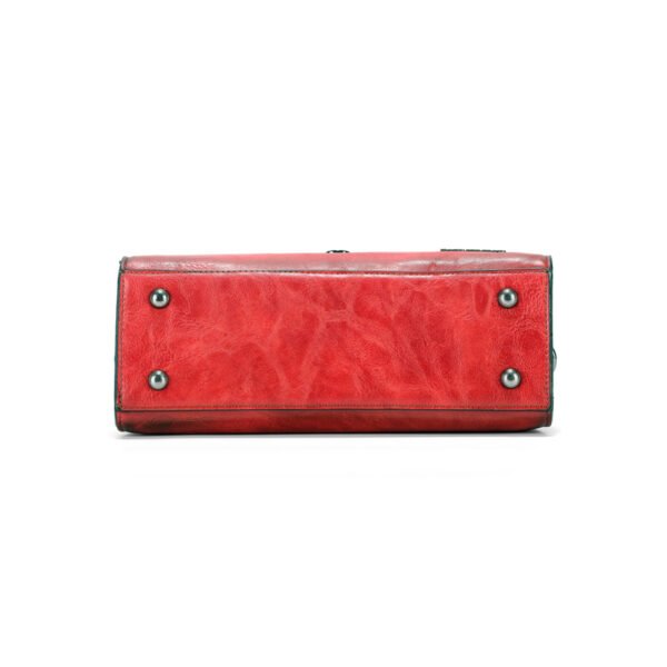 Bolso 8019# Repujado Rojo Base