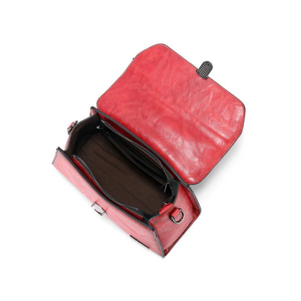 Bolso 8019# Repujado Rojo Interior