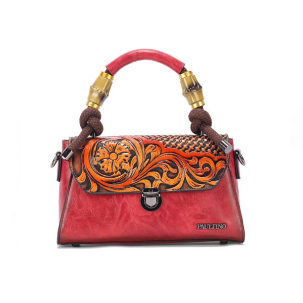 Bolso 8019# Repujado Rojo Main