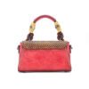 Bolso 8019# Repujado Rojo Trasera