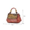 Bolso 8020# Repujado Burdeos Tamaño