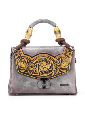 Bolso 8037# Repujado Gris Main