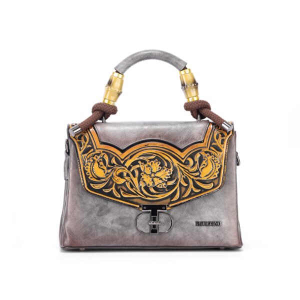 Bolso 8037# Repujado Gris Main