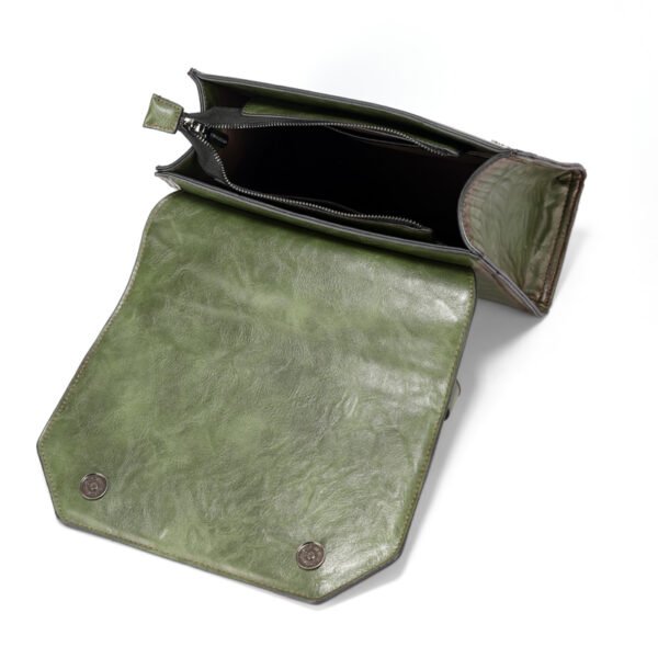 Bolso 8039# Repujado Verde Interior