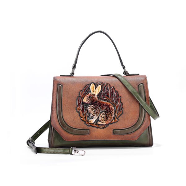 Bolso 8039# Repujado Verde Multivista