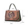 Bolso 8039# Repujado Verde Tamaño
