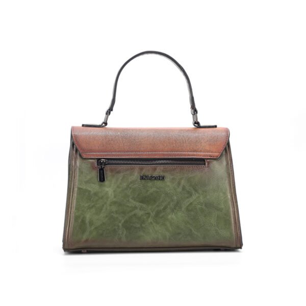 Bolso 8039# Repujado Verde Trasera