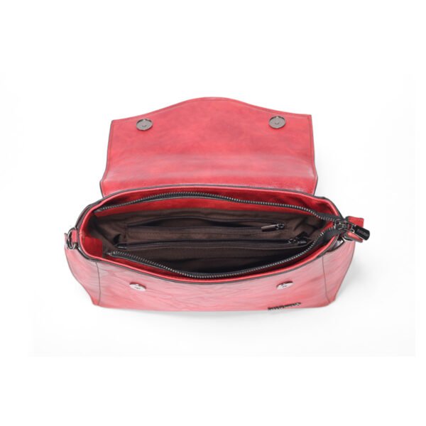 Bolso 8040# Repujado Rojo Interior