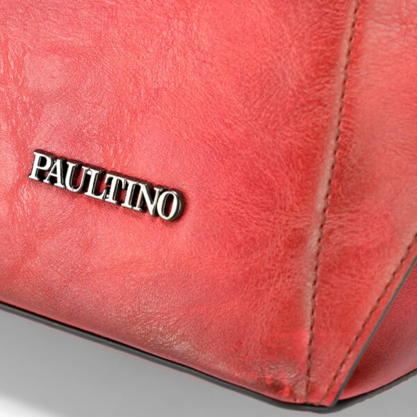 Bolso 8040# Repujado Rojo Material