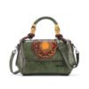 Bolso 8051# Repujado Verde Frontal