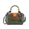Bolso 8051# Repujado Verde Frontal