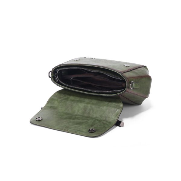Bolso 8051# Repujado Verde Interior