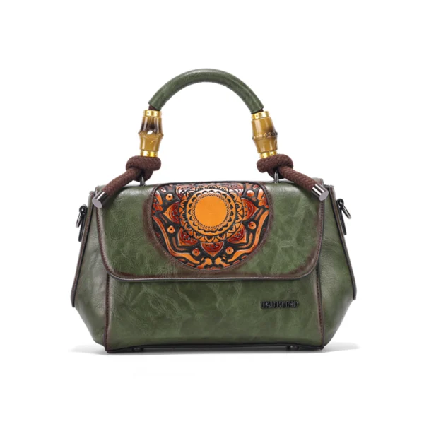 Bolso 8051# Repujado Verde Main
