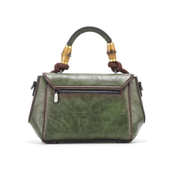 Bolso 8051# Repujado Verde Trasera