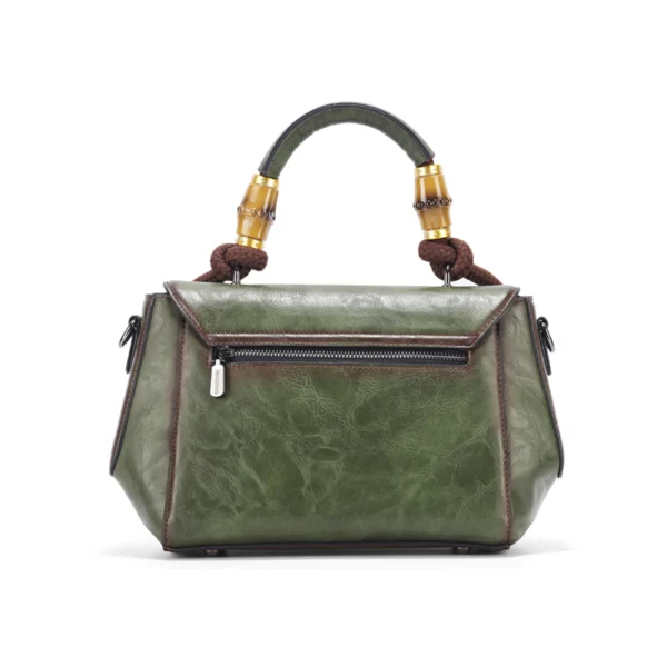 Bolso 8051# Repujado Verde Trasera