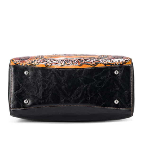 Bolso 8057 1# Repujado Negro Base