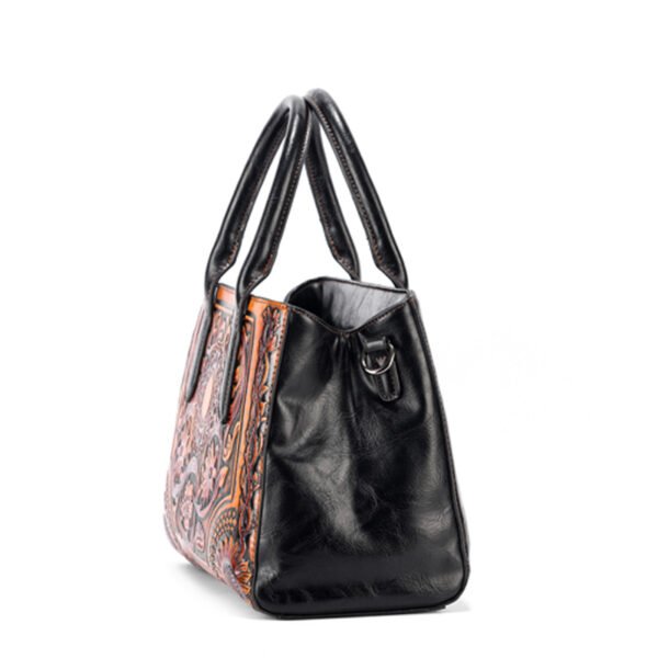 Bolso 8057 1# Repujado Negro Lateral Bolso 8057 1# Repujado Negro Lateral