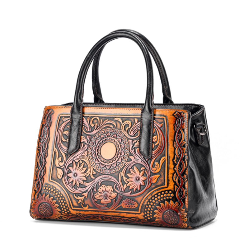 Bolso 8057 1# Repujado Negro Variacion