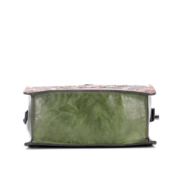 Bolso 8058# Repujado Verde Base