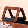 Bolso 8065# Bordado Marrón Asa