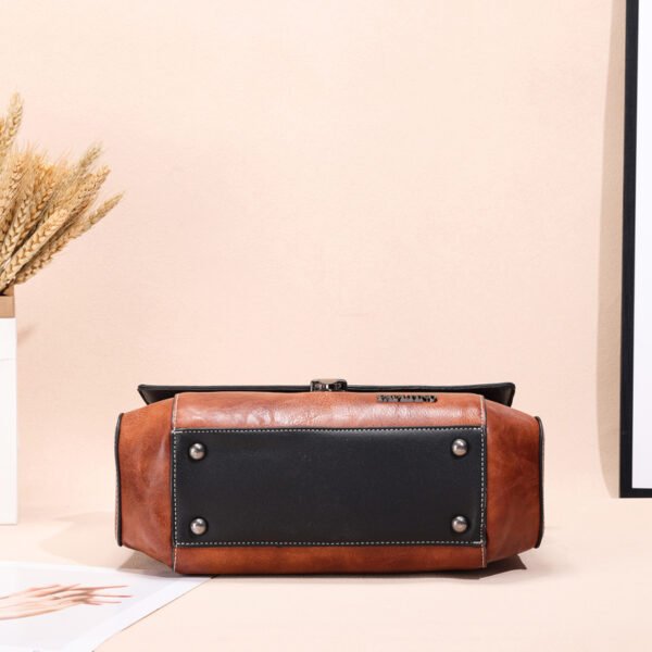 Bolso 8773# Bordado Marrón Base