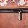 Bolso 8773# Bordado Marrón Cremallera