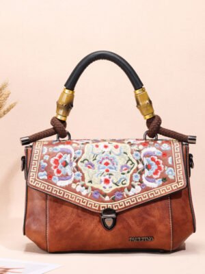Bolso 8773# Bordado Marrón Main