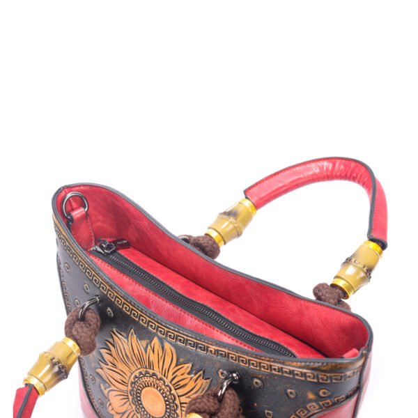 Bolso 905# Repujado Rojo Cierre