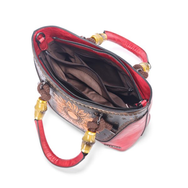 Bolso 905# Repujado Rojo Interior