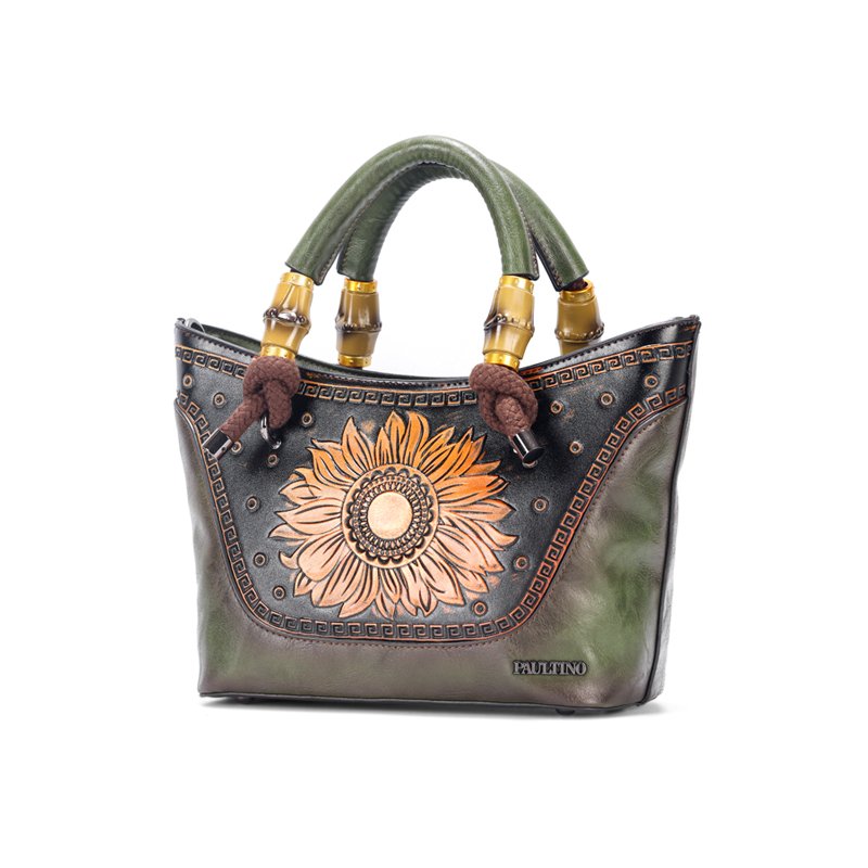 Bolso 905# Repujado Verde Variacion