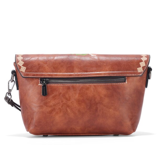 Bolso 945# Bordado Marrón Trasera