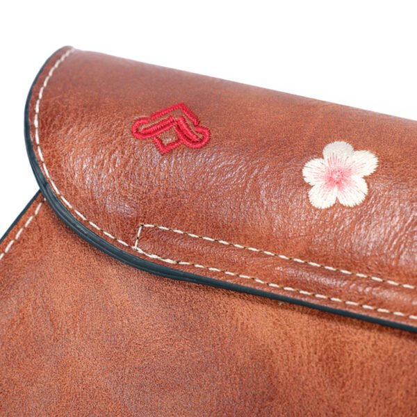 Bolso 946# Bordado Marrón Costura