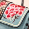 Bolso 950# 2000 Bordado Azul Textura