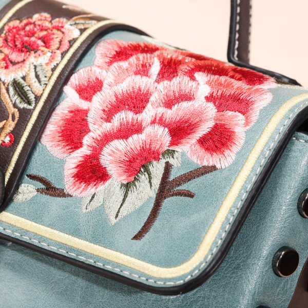 Bolso 950# 2000 Bordado Azul Textura