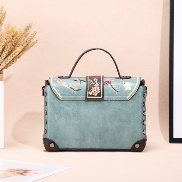 Bolso 950# 2000 Bordado Azul Trasera