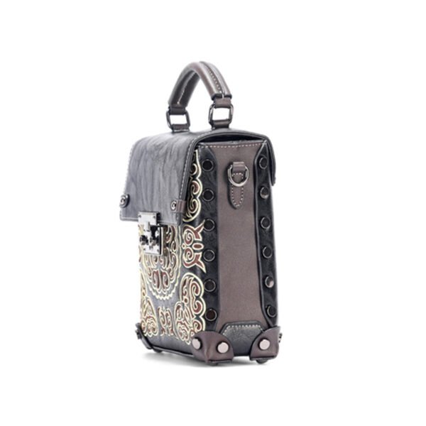 Bolso 951# Bordado Negro Lateral
