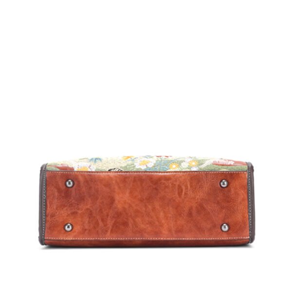Bolso 952# Bordado Marrón Base
