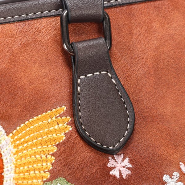 Bolso 952# Bordado Marrón Costura
