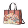 Bolso 952# Bordado Marrón Frontal