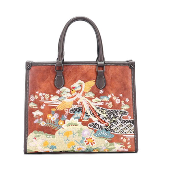 Bolso 952# Bordado Marrón Main