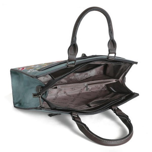 Bolso A901# Bordado Azul Interior