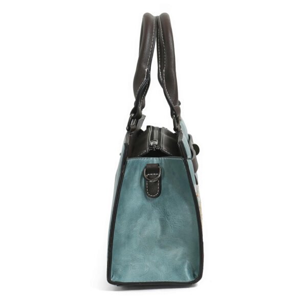 Bolso A901# Bordado Azul Lateral