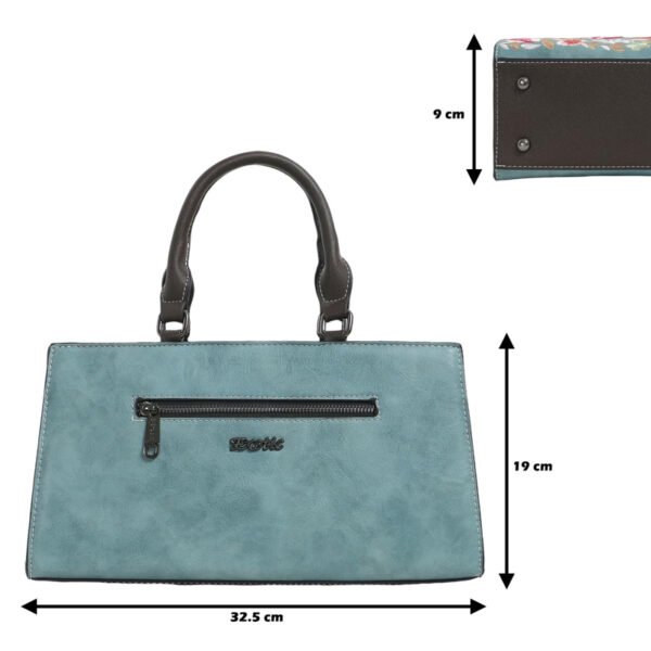 Bolso A901# Bordado Azul Tamaño