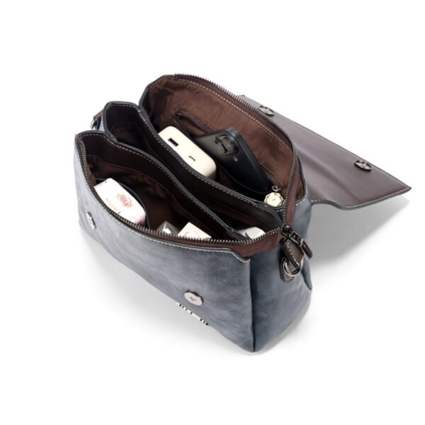 Bolso A912# Bordado Gris Capacidad