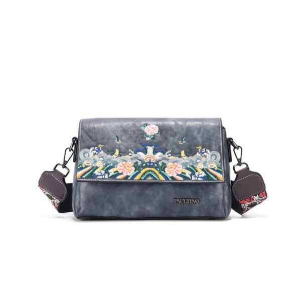 Bolso A912# Bordado Gris Main