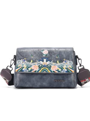Bolso A912# Bordado Gris Main