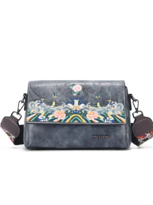 Bolso A912# Bordado Gris Main