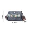 Bolso A912# Bordado Gris Tamaño