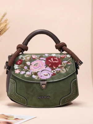 Bolso A913# Bordado Verde Main